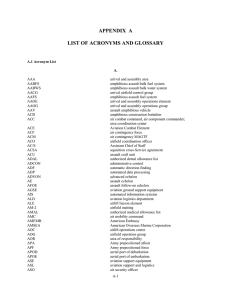 APPENDIX  A LIST OF ACRONYMS