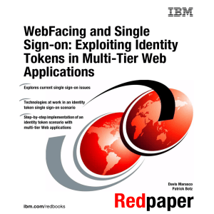 WebFacing and Single Sign-on: Exploiting Identity Tokens in Multi-Tier Web Applications