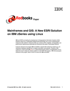 Red books Mainframes and GIS: A New ESRI Solution