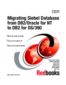 Migrating Siebel Database from DB2/Oracle for NT to DB2 for OS/390 ib