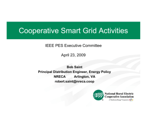 Cooperative Smart Grid Activities IEEE PES Executive Committee April 23, 2009