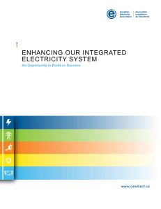 Enhancing Our intEgratEd ElEctricity SyStEm a www.canelect.ca