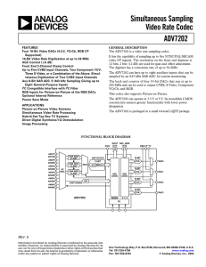 a Simultaneous Sampling Video Rate Codec ADV7202