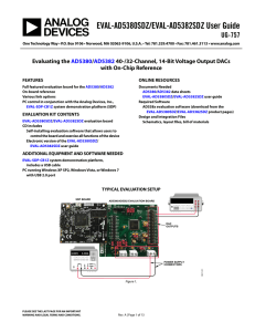 EVAL-AD5380SDZ/EVAL-AD5382SDZ User Guide UG-757