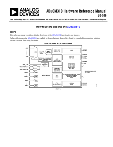 ADuCM310 Hardware Reference Manual UG-549