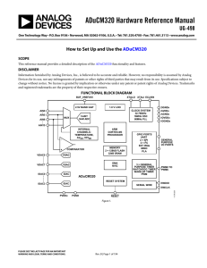 ADuCM320 Hardware Reference Manual UG-498