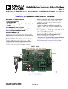 ADuCM350 Software Development Kit Quick Start Guide UG-677