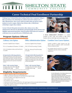 Career Technical Dual Enrollment Partnership