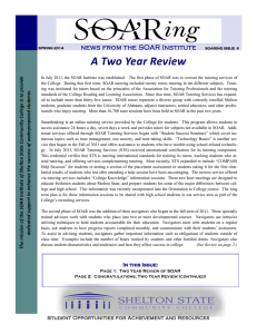 A Two Year Review  news from the SOAR Institute