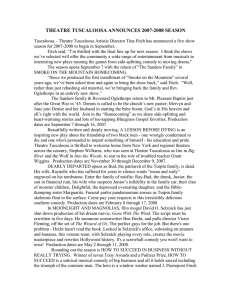 THEATRE TUSCALOOSA ANNOUNCES 2007-2008 SEASON