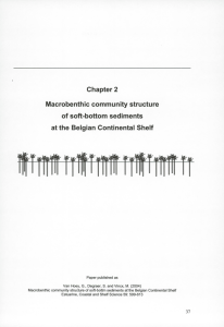 Chapter 2 Macrobenthic community structure of soft-bottom sediments at the Belgian Continental Shelf
