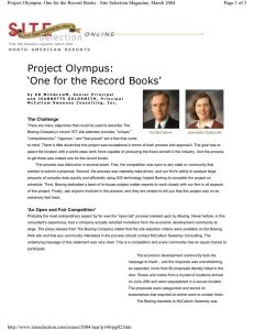 Project Olympus: ‘One for the Record Books’ Page 1 of 3