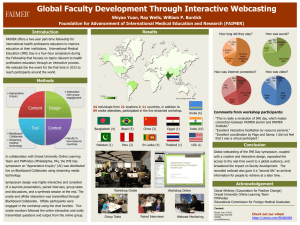 Global Faculty Development Through Interactive Webcasting