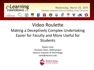 Video Roulette Making a Deceptively Complex Undertaking