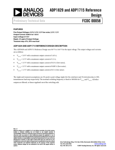ADP1829 and ADP1715 Reference Design FCDC 00058 Preliminary Technical Data