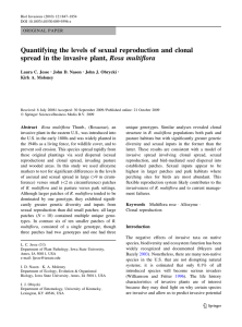 Quantifying the levels of sexual reproduction and clonal