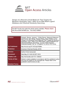 Design of a Bioactive Small Molecule That Targets the