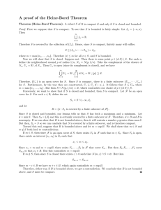 A proof of the Heine-Borel Theorem
