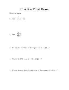 Practice Final Exam