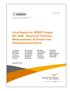 Final Report for SERDP Project RC-1649:  Advanced Chemical DoD-prescribed Burns