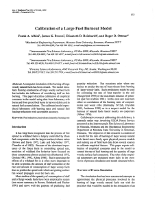 a Large Fuel Burnout Model Calibration of K. D.