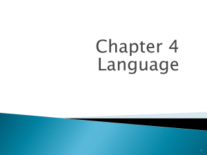 Chapter 4 Language 1