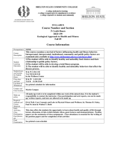 Course Number and Section 3 Course Information SYLLABUS
