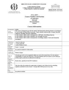 Course Number and Section 1 Course Information SYLLABUS
