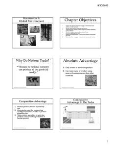 Chapter Objectives Business In A Global Environment