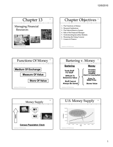 Chapter 13 Chapter Objectives Managing Financial Resources