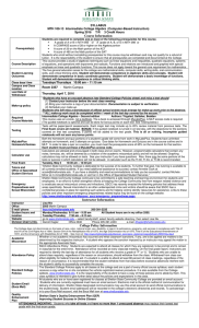 SYLLABUS MTH 100-13  Intermediate College Algebra  (Computer-Based Instruction)