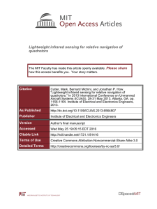 Lightweight infrared sensing for relative navigation of quadrotors Please share