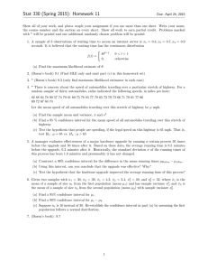 Stat 330 (Spring 2015): Homework 11