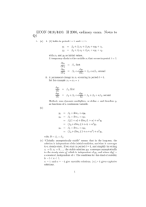 ECON 3410/4410. H 2008, ordinary exam. Notes to Q1