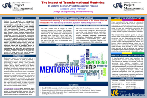 The Impact of Transformational Mentoring Associate Clinical Professor