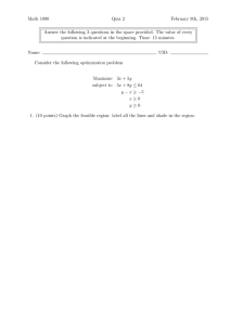 Math 1090 Quiz 2 February 9th, 2015