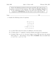 Math 1090 Quiz 3 - Extra credit February 25th, 2015
