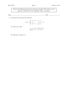 Math 1090 Quiz 4 March 9, 2015