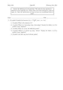 Math 1210 Quiz 6B February 21st, 2014