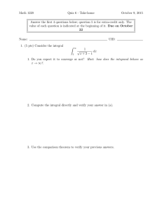 Math 1220 Quiz 6 - Take-home October 9, 2015