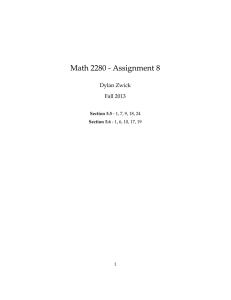 Math 2280 - Assignment 8 Dylan Zwick Fall 2013 Section 5.5