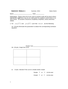 Math2210  Midterm 1 Name _______________________________  Date ______________