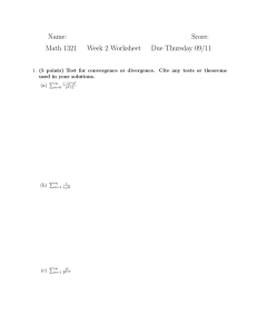 Name: Score: Math 1321 Week 2 Worksheet