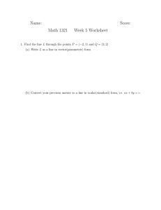 Name: Score: Math 1321 Week 5 Worksheet