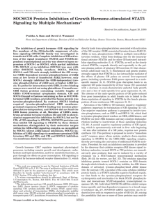 SOCS/CIS Protein Inhibition of Growth Hormone-stimulated STAT5 Signaling by Multiple Mechanisms*