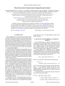 Theoretical analysis of quantum ghost imaging through turbulence