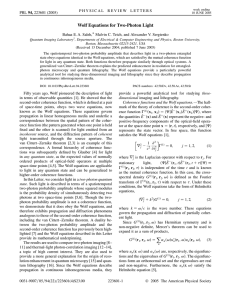 Wolf Equations for Two-Photon Light