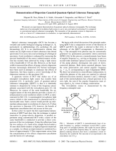 Demonstration of Dispersion-Canceled Quantum-Optical Coherence Tomography