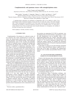 Complementarity and quantum erasure with entangled-photon states *