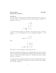 Honors 2201-4 Fall 2003 Homework 3 Solutions Section 1.8